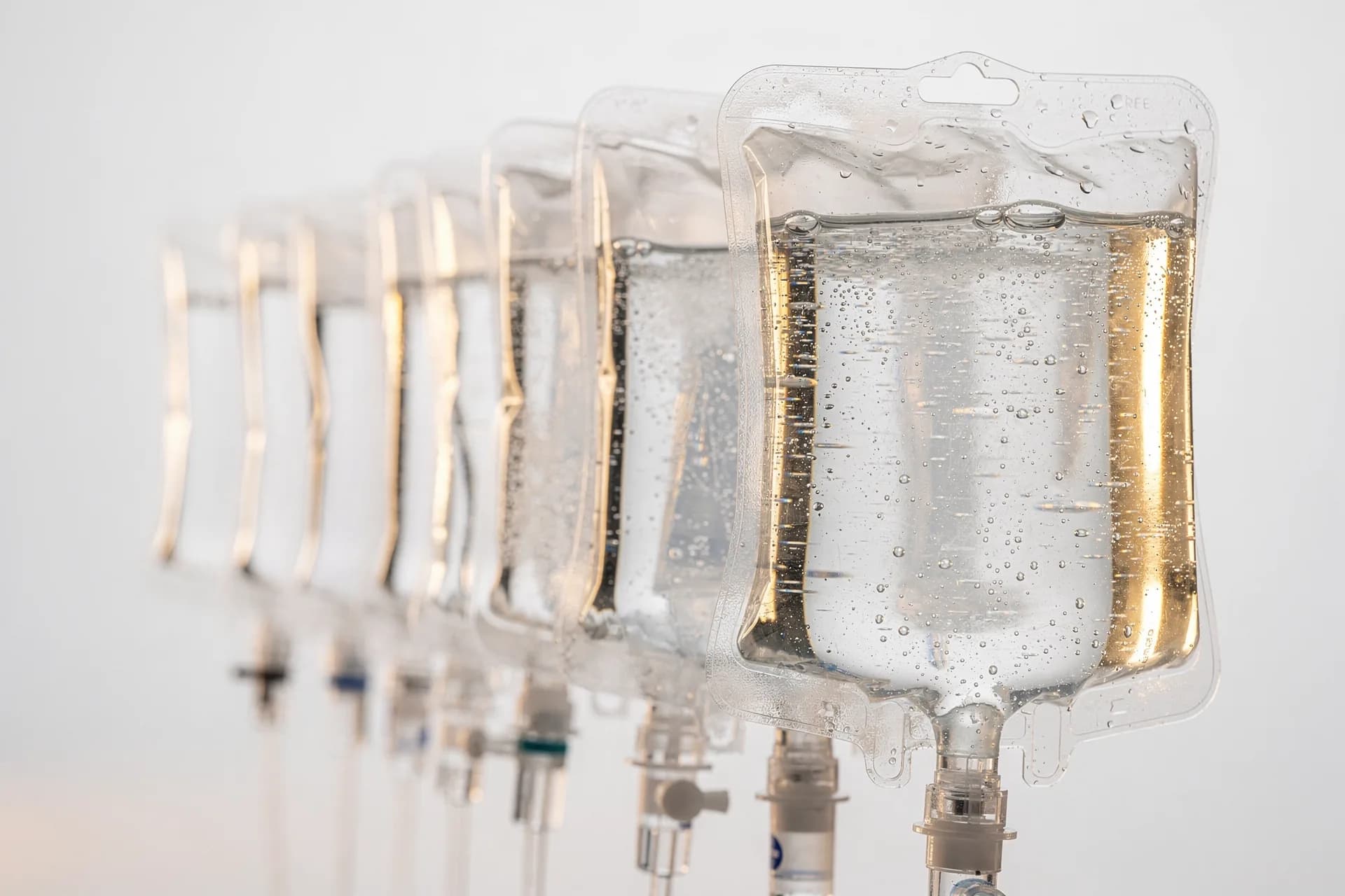 Sterile medical IV bags — pharmaceutical supply