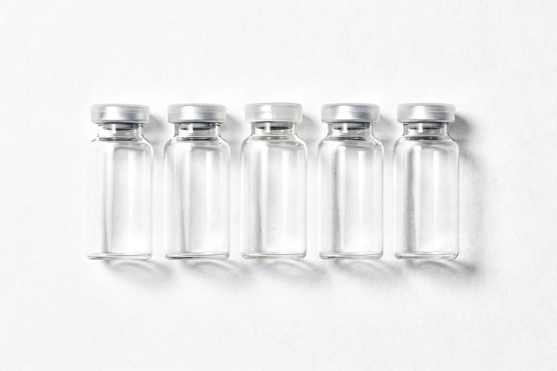 Sterile pharmaceutical glass vials